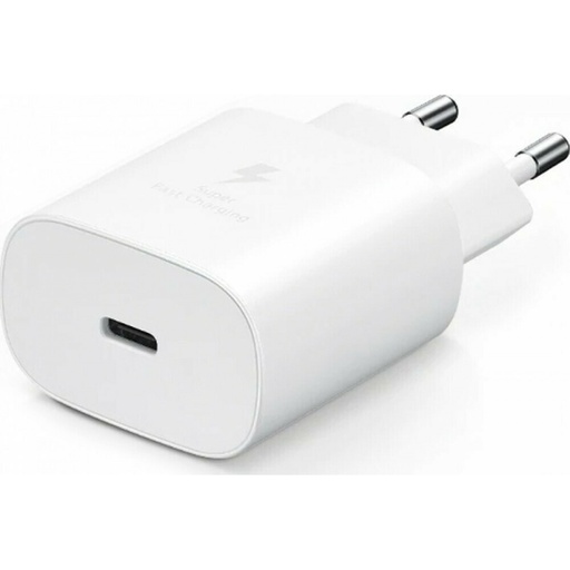 [8809580801272] Samsung Caricabatterie USB-C 25W EP-TA800N White GP-PTU021SOAWQ (Bulk) 