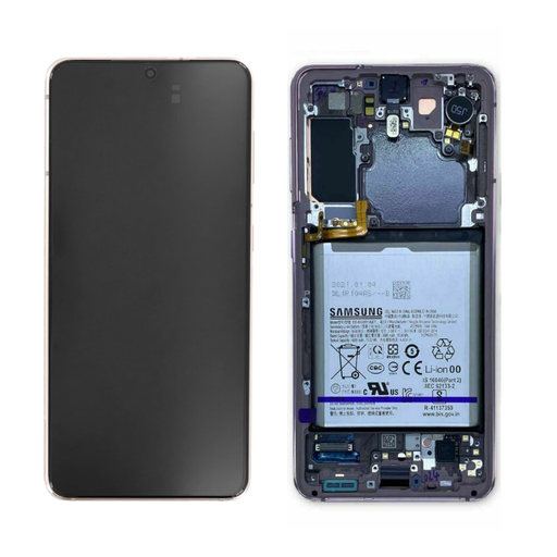 [13427] Samsung Display Lcd S21 5G SM-G991B violet con Batteria GH82-24716B GH82-24718B