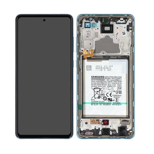 [13919] Samsung Display LCD A72 SM-A725F GH82-25541B GH82-25542B Con Batteria Blue