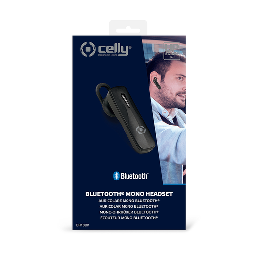 [8021735717416] Celly Earphones bluetooth BH10BK mono black