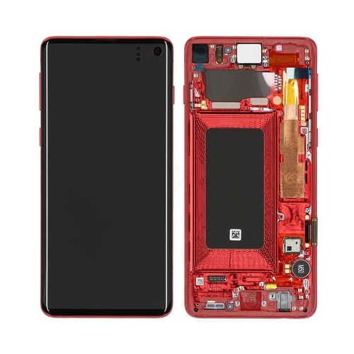[13273] Samsung Display LCD S10 SM-G973F Red GH82-18850H GH82-18835H 