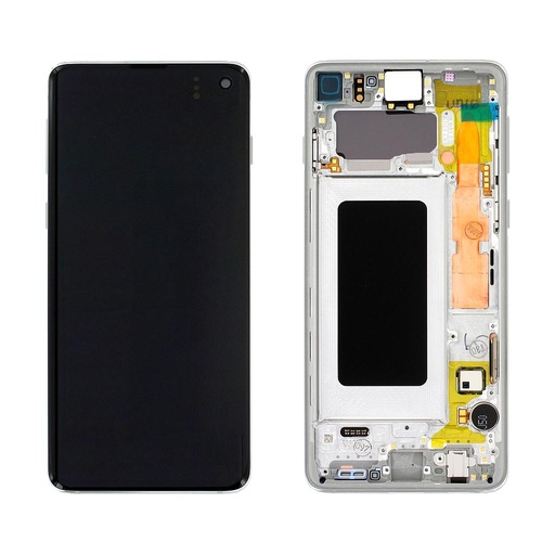 [5666] Samsung Display LCD S10 SM-G973F White GH82-18850B GH82-18835B 