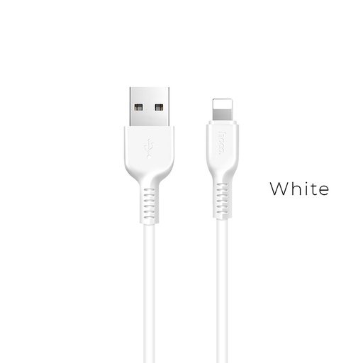[6957531061151] Hoco data cable Lightning 2A 1mt white X13