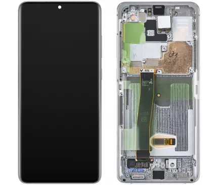 [14727] Samsung Display LCD S20 Ultra 5G SM-G988F White No Camera GH82-26036C GH82-26032C GH82-26033C