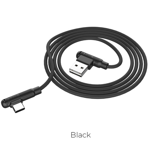 [6931474723741] Hoco data cable Type-C 1mt pleasure black X46