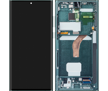 [17586] Samsung Display LCD S22 Ultra 5G SM-S908 Green GH82-27488D GH82-27489D