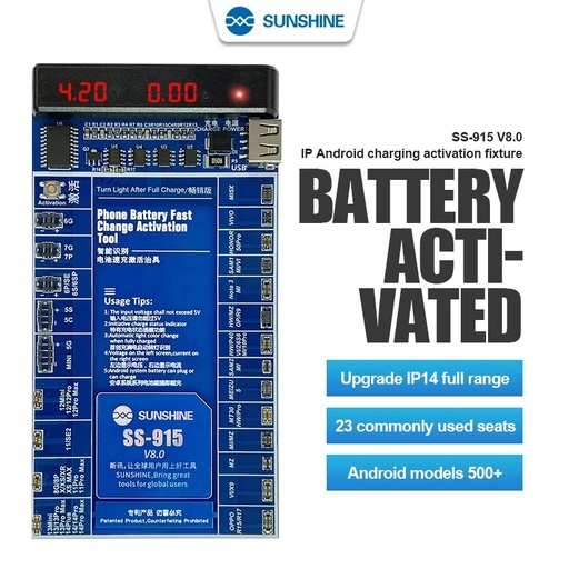 [6941590215761] Sunshine Attivatore Di Batterie iPhone & Android V3.0 SS-916 Ultra