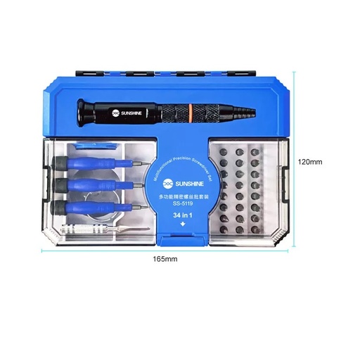 [6941590205182] Sunshine Cacciavite Kit 34 In 1 (SS-5119)