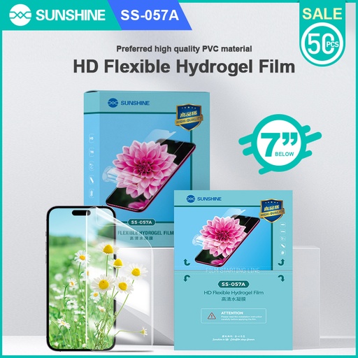 [6971806515941] Sunshine Hydrogel Film Clear Flexible 50 Pcs (SS-057A)