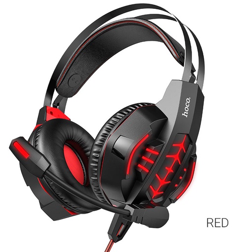 [6931474740922] Hoco gaming headset W102 with microphone cool tour red