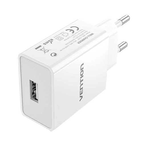 [6922794755307] Vention Charger USB 12W White WML-CH07-EU-W