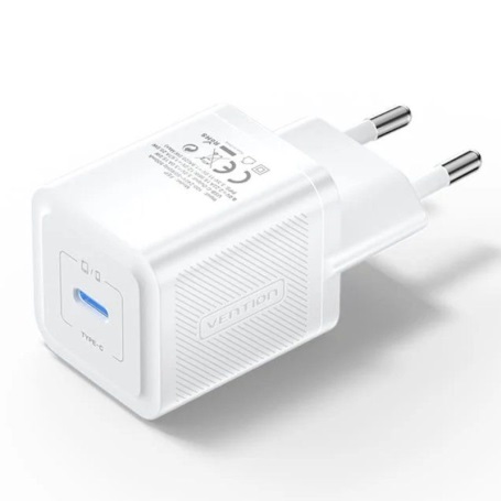 [6922794782105] Vention Charger USB-C 20W GaN White FEPW0-EU