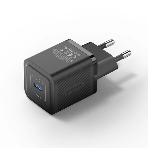 [6922794782099] Vention Charger USB-C 20W GaN black FEPB0-EU
