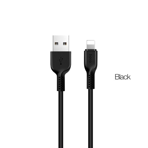 [6957531068808] Hoco data cable Lightning 2A 1mt black X20