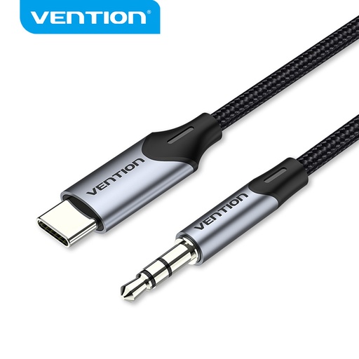 [6922794751132] Vention Cavo Dati Type-C To Jack 3.5mm 1m Aluminum Gray (BGKHF)