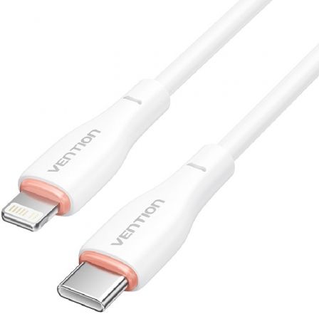 [6922794785397] Vention Data Cable Type-C To Lightning 27W 1m White (H28WF)