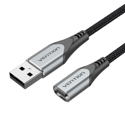[6922794755789] Vention Data Cable USB to Type-C Magnetic 1m Aluminum Grey CQSHF