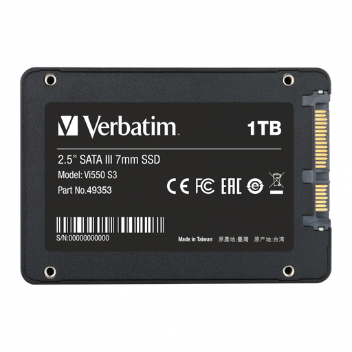[0023942493532] Verbatim SSD 1TB SATA III VI550 S3 2.5" 49353