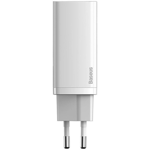 [6953156232945] Baseus Caricabatterie 65W 2 porte (USB+USB-C) GaN2 Lite quick EU white CCGAN2L-B02