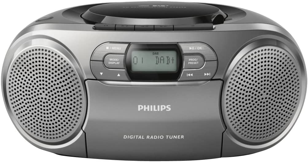 [6951613993477] Philips stereo CD player Dynamic bass boost silver AZB600/12