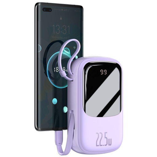 [6953156206441] Baseus power bank 20000 mAh 22.5W with Type-C cable purple PPQD-I05