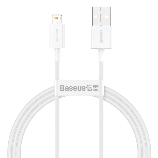 [6953156205413] Baseus Data Cable superior series Lightning 2.4A 1mt white CALYS-A02