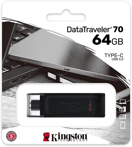 [740617305302] Kingston PenDrive 64GB Type-C 3.2 DT70/64GB