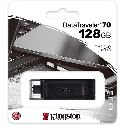 [740617305371] Kingston PenDrive 128GB Type-C 3.2 DT70/128GB