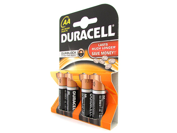 [15806] Duracell batteria stilo AA basic 4pz LR6 MN1500