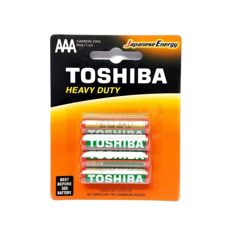 [14904530593533] Toshiba battery ministilo AAA zinc 4pcs 1.5V R03
