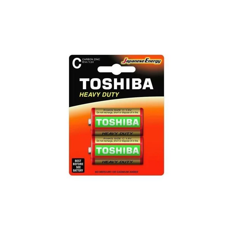 [14904530587709] Toshiba battery half-torch zinc 2pcs 1.5V R14