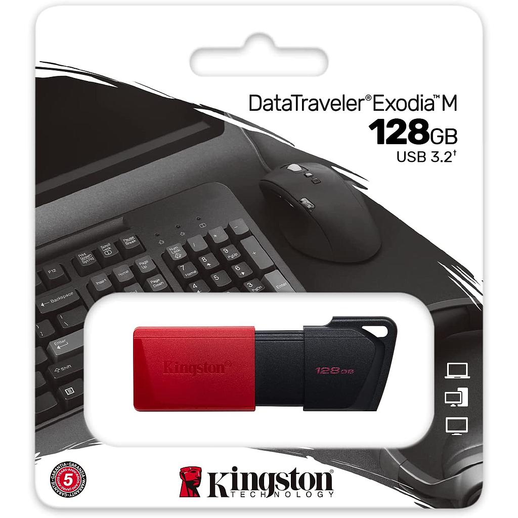 [740617326376] Kingston PenDrive 128GB 3.2 Exodia M DTXM/128GB