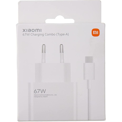 [6934177784293] Xiaomi Charger 67W USB + Cable Type-C white BHR6035EU