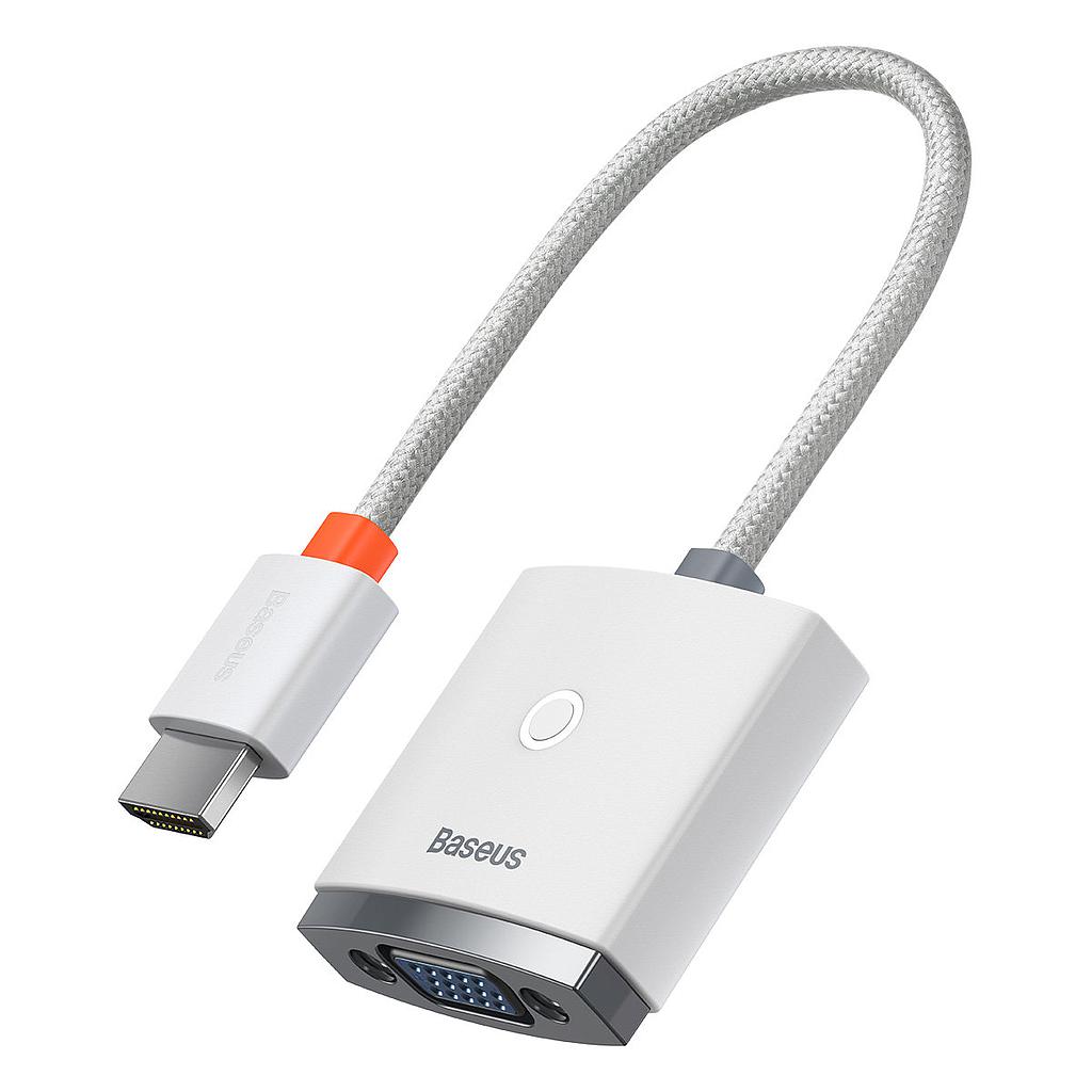 [6932172606152] Baseus adapter HDMI to VGA Lite Series without audio white WKQX010002