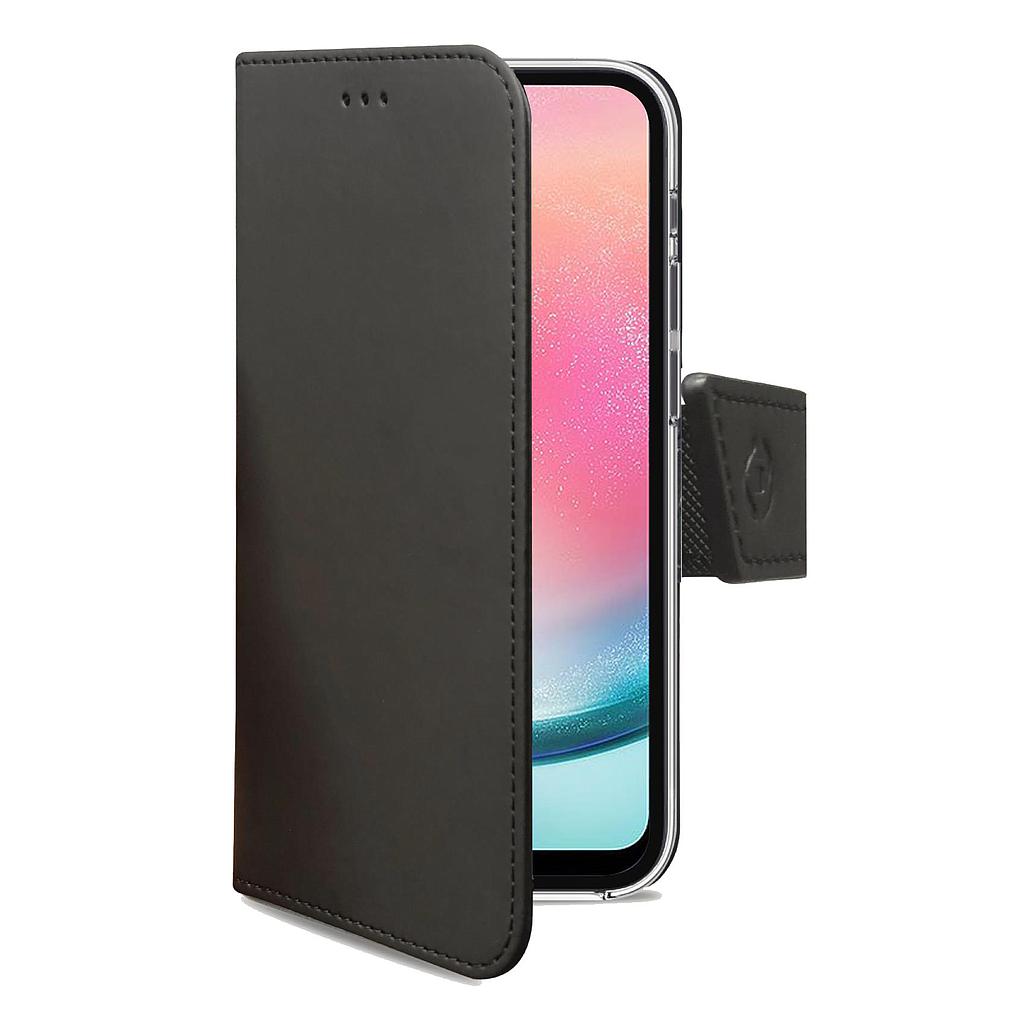[8021735200840] Case Celly Samsung A24 4G wallet black WALLY1038