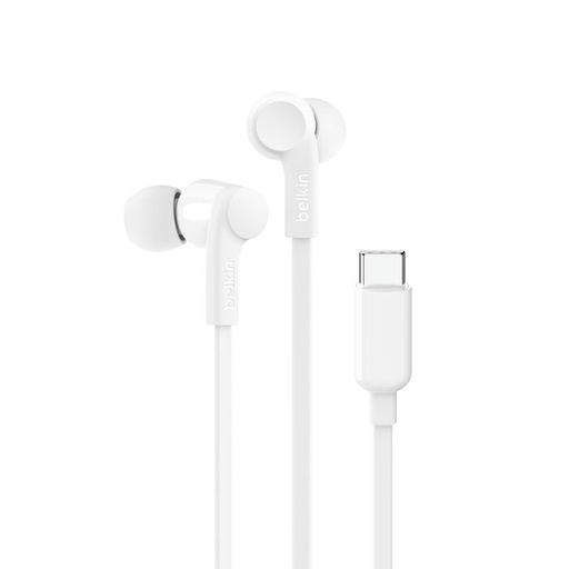 [745883775538] Belkin Auricolari Type-C RockStar SoundForm White G3H0002BTWHT