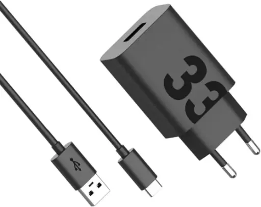 [0840023277979] Motorola Charger USB 33W Turbo Power + Cable Type-C Black PG38C06448