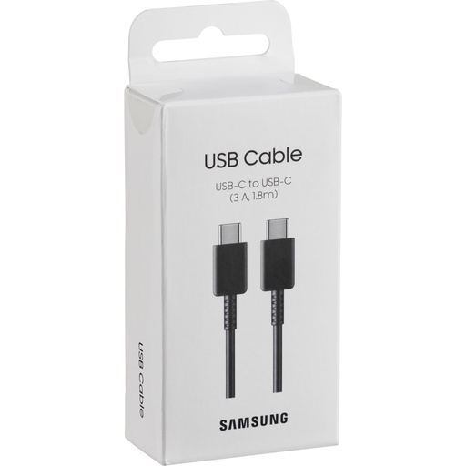[8806094257564] Samsung Data Cable Type-C to Type-C 1.8m Black EP-DX310JBEGEU