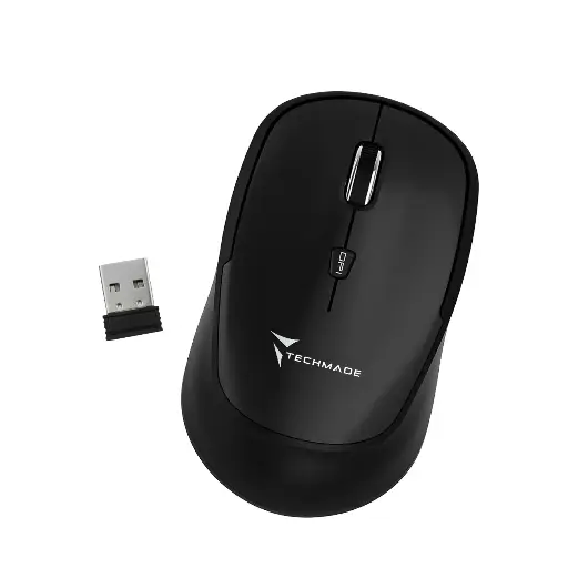 [8099990149969] Techmade Mouse Wireless Black TM-XJ35-BK