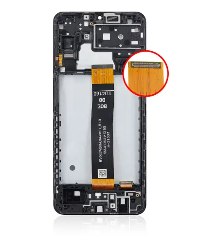 [17435] Samsung Display LCD A13 5G SM-A136B (Flat A136U) Con Frame Rigenerato