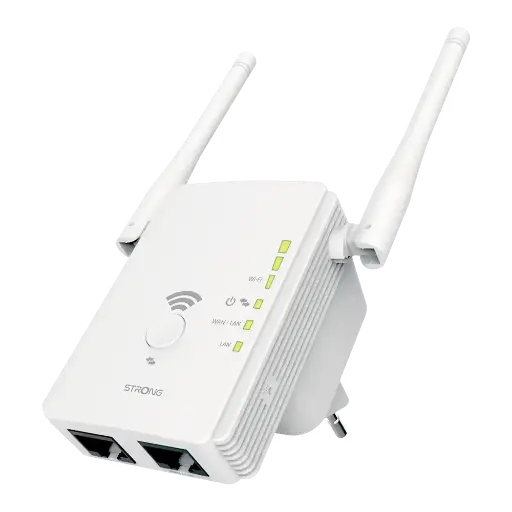 [9120072370748] Strong Range Extender Wi-Fi 300Mbps White REPEATER300V2