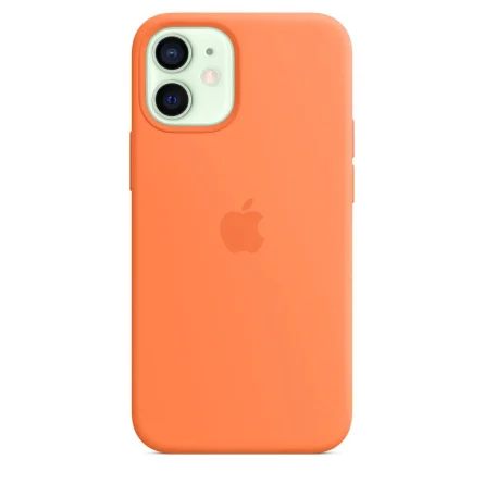 [0194252168578] Apple Case iPhone 12 Mini MagSafe In Silicone Kumquat MHKN3ZM/A