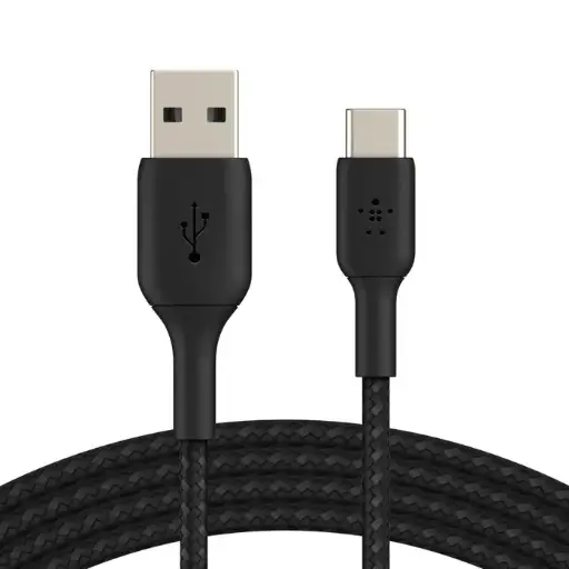 [745883788569] Belkin Data Cable Type-C 1m In Nylon Black CAB002BT1MBK