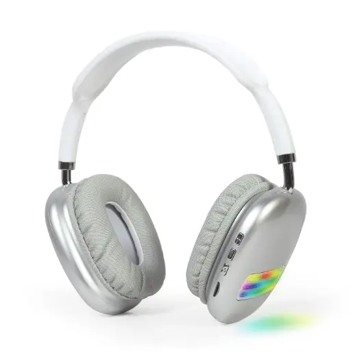 [8716309123112] Gembird Cuffia Wireless Con Luce LED Silver BHP-LED-02-W