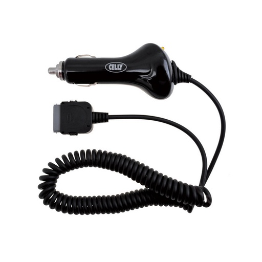 Celly car charger 0.7A with integrated Lightning 30pin cable CLAIPHONE 