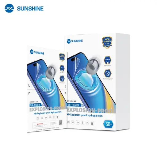 [6941590214948] Sunshine Hydrogel Film Clear Explosion-Proof 50 Pcs SS-TP350