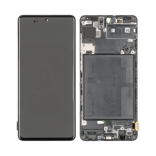 [18937 (A)] Samsung Display LCD A71 SM-A715F Black GH82-22151A GH82-22152A GH82-22248A  (Assembled)