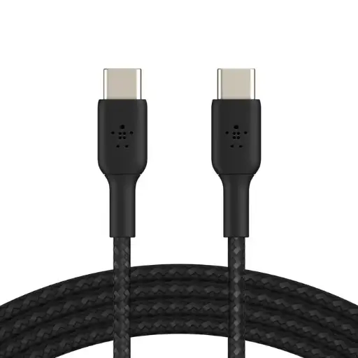 [745883814077] Belkin Data Cable Type-C to Type-C 1m In Nylon Black CAB004BT2MBK
