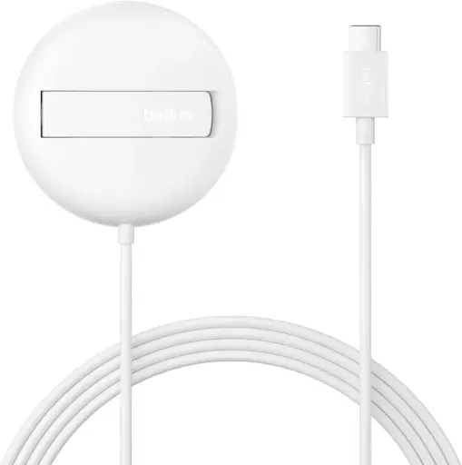[745883909209] Belkin Caricabatterie Magnetico 15W Qi2 Senza Alimentatore White WIA011HQWH