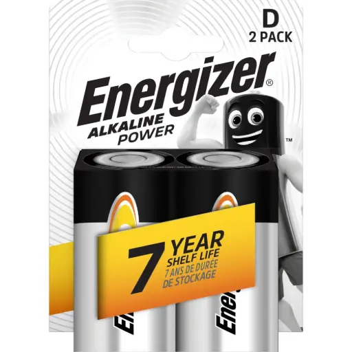 [7638900297331] Energizer Batteria Torcia D 2 Plus 2 Pz D-LR20